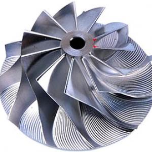 CNC turbocharger milling compressor wheel