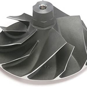 Cast aluminium turbocharger compressor wheel