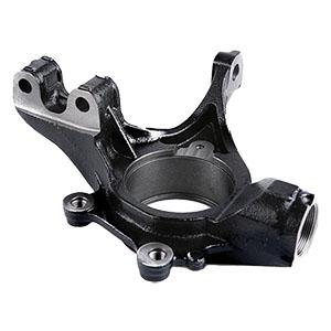 Cast iron and CNC machined steering knuckle